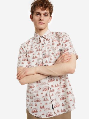 Рубашка с коротким рукавом мужская Syrocco, Бежевый, размер 50-52 Marmot. Цвет: бежевый