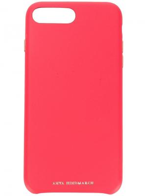 Чехол для iPhone 8 Plus Pimp Your Phone Anya Hindmarch. Цвет: розовый