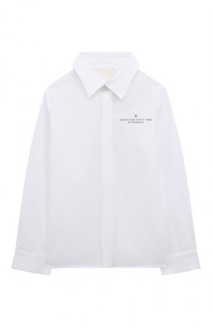Хлопковая рубашка Givenchy. Цвет: белый