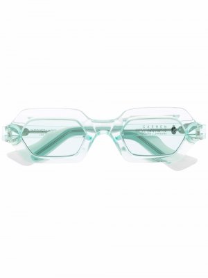 Солнцезащитные очки Carmen в прямоугольной оправе Jacque Marie Mage. Цвет: зеленый