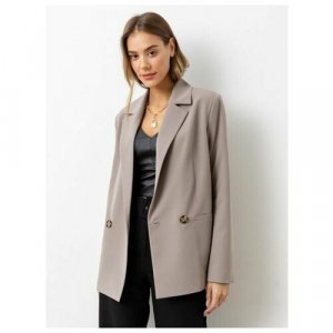 Пиджак , размер 50, коричневый VIAVILLE. Цвет: капучино/коричневый