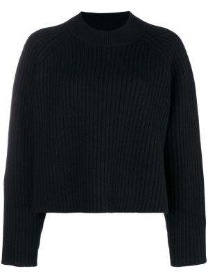 Укороченный свитер с круглым вырезом Proenza Schouler. Цвет: черный