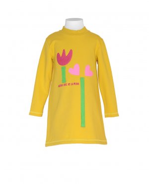Платье для девочки с передними цветами AGATHA RUIZ DE LA PRADA, желтый Prada