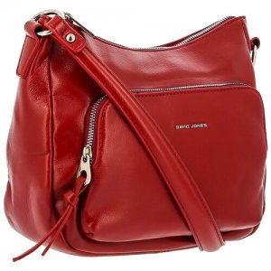 Сумка женская David Jones 6829-2-DD-D-RED, красная. Цвет: красный
