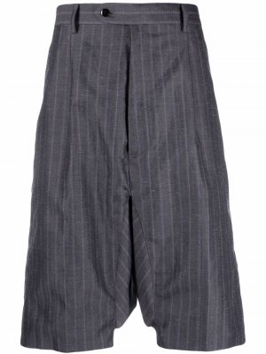 Striped drop-crotch shorts Junya Watanabe MAN. Цвет: серый