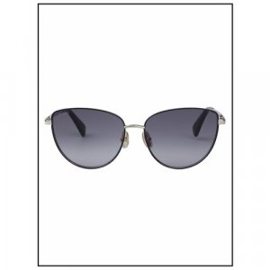 Солнцезащитные очки Max Mara, черный, серебряный MAXMARA. Цвет: черный/серебристый