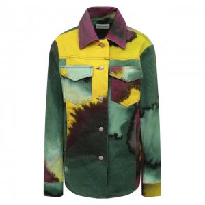 Джинсовая куртка Dries Van Noten. Цвет: разноцветный