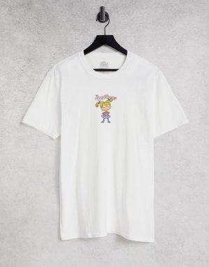 Белая футболка с Анжеликой из мультфильма «Ох, уж эти детки!»-Белый MERCH CMT LTD