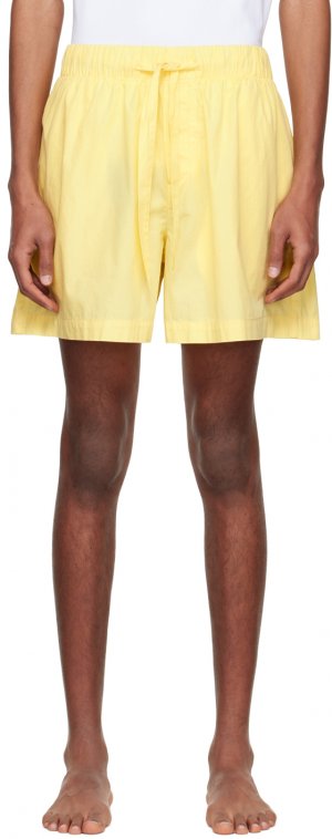 Желтые пижамные шорты из органического хлопка Tekla