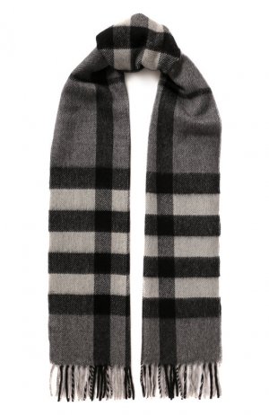 Кашемировый шарф Andrea Campagna. Цвет: серый