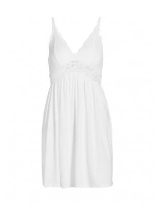 Сорочка Mariana с кружевной отделкой из модала , белый Eberjey