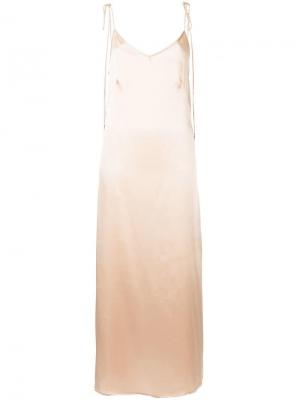 Платье с контрастной отделкой Kacey Devlin. Цвет: розовый
