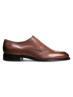Кожаные туфли дерби броги Lucca , коричневый Allen Edmonds
