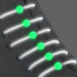 Набор шнурков для обуви ONLITOP. Цвет: зеленый, белый