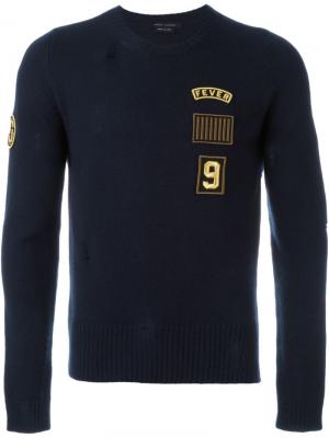 Вязаный свитер Marc Jacobs. Цвет: синий