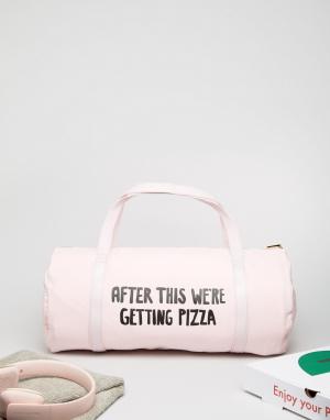 Спортивная сумка с надписью After This Were Getting Pizza от Ban.Do BAN DO. Цвет: мульти