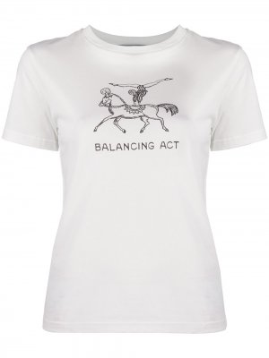 Футболка Balancing Act Alexa Chung. Цвет: белый