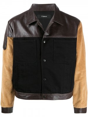 Куртка со вставками из искусственной кожи GR-Uniforma. Цвет: коричневый