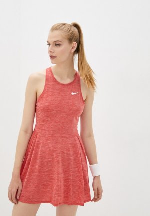 Платье Nike W NKCT DF ADVTG DRESS. Цвет: коралловый