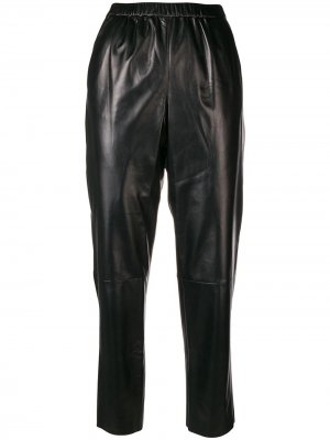 Vinyl tapered trousers Drome. Цвет: черный