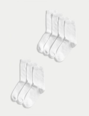 7 упаковок школьных носков до щиколотки , белый Marks & Spencer