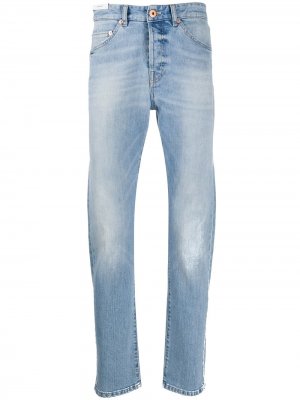 Прямые джинсы средней посадки Pt01. Цвет: синий