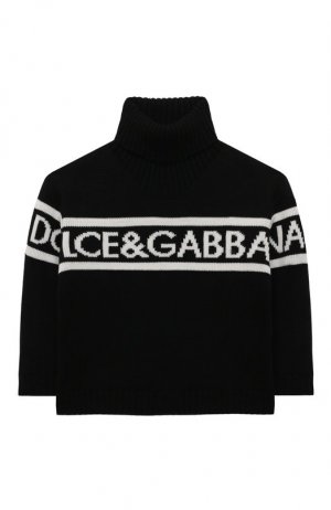 Шерстяной свитер Dolce & Gabbana. Цвет: чёрно-белый