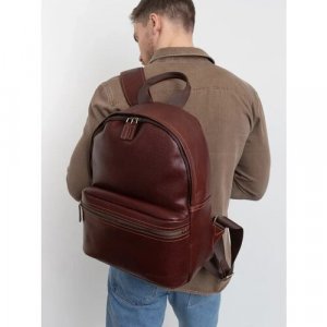 Рюкзак , фактура гладкая, коричневый Franchesco Mariscotti. Цвет: коричневый