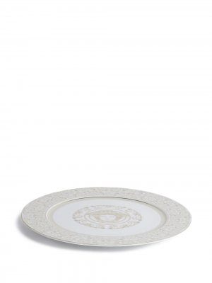 Тарелка с узором Medusa из коллаборации Versace (33 см) Rosenthal. Цвет: белый