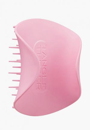 Щетка для массажа головы Tangle Teezer The Scalp Exfoliator and Massager Pretty Pink. Цвет: розовый