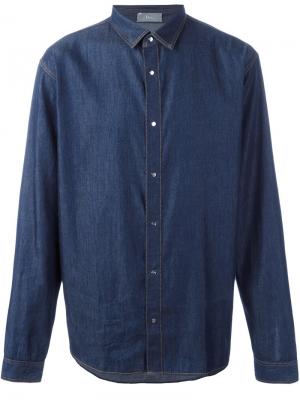 Джинсовая рубашка Dior Homme. Цвет: синий