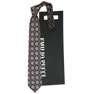 Модный галстук 848550 Emilio Pucci. Цвет: коричневый/серый