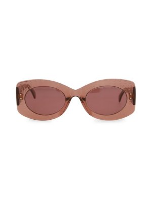 Прямоугольные овальные солнцезащитные очки 51MM , цвет Nude Alaïa
