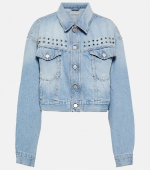 Украшенная джинсовая куртка, синий Alessandra Rich