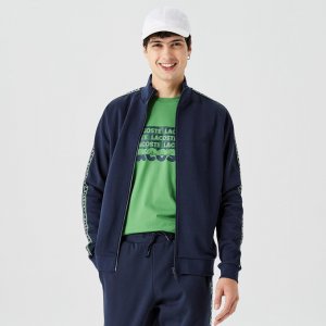 Толстовки Мужская толстовка на молнии Lacoste. Цвет: синий