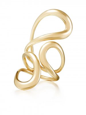 Золотое кольцо Aria Jane Melissa Kaye. Цвет: золотистый