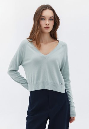 Вязаный свитер , цвет aqua gray OXXO