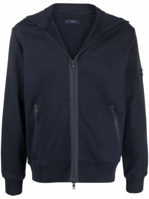 Zip-up cotton hoodie Fay. Цвет: синий