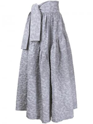 Фактурная юбка Jourden. Цвет: серый