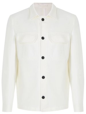 Пиджак из хлопка и льна L.B.M. 1911. Цвет: белый