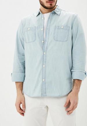 Рубашка джинсовая Gap. Цвет: голубой