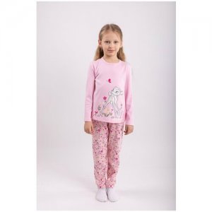 Пижама для девочки , светло-розовый, 86,92-52 Свiтанак. Цвет: розовый
