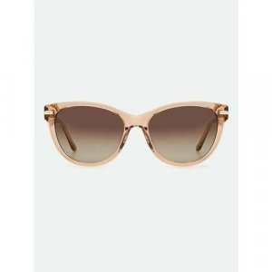 Солнцезащитные очки , бежевый, коричневый Juicy Couture. Цвет: коричневый/бежевый