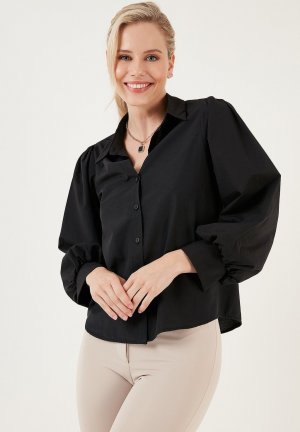 Блузка-рубашка REGULAR FIT , цвет black LELA