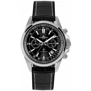 Наручные часы JACQUES LEMANS Sport, черный, серебряный. Цвет: черный/серебристый/стальной