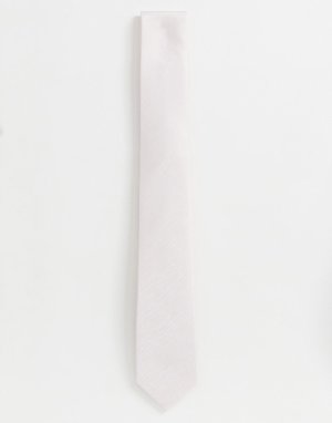 Однотонный галстук -Розовый French Connection