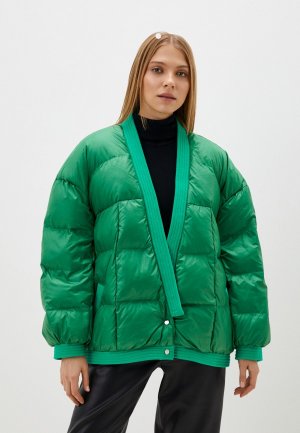 Куртка утепленная Alisia Hit. Цвет: зеленый